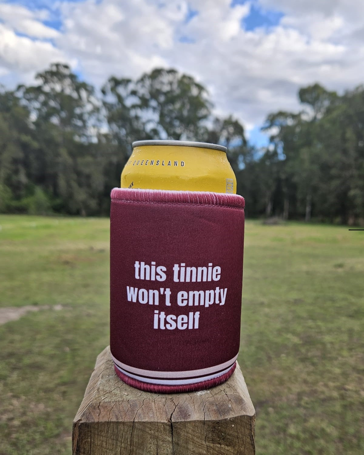 Maroon Stubby Cooler