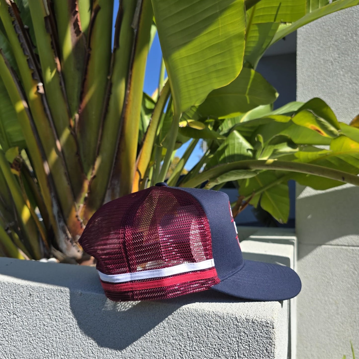 Navy & Red Trucker