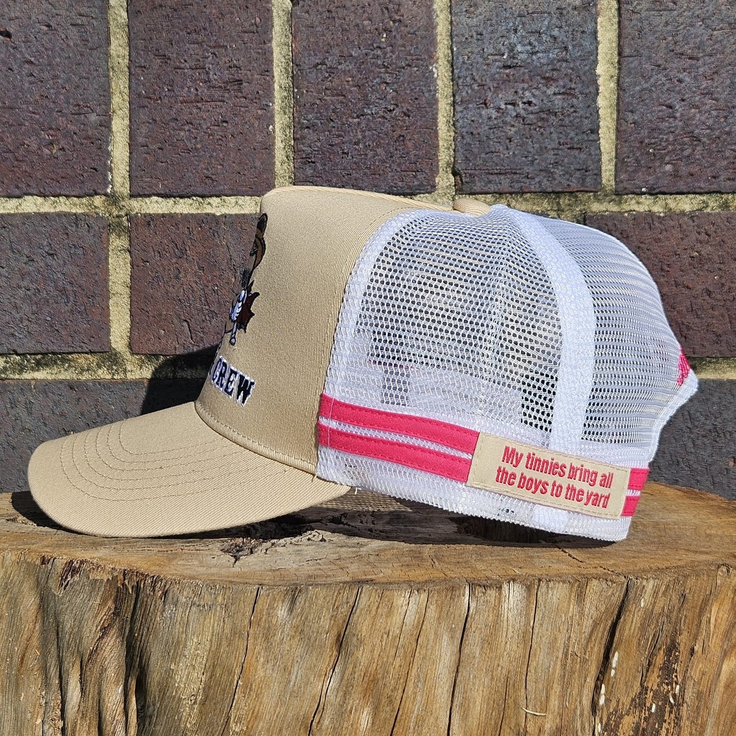 Tan & Pink Trucker