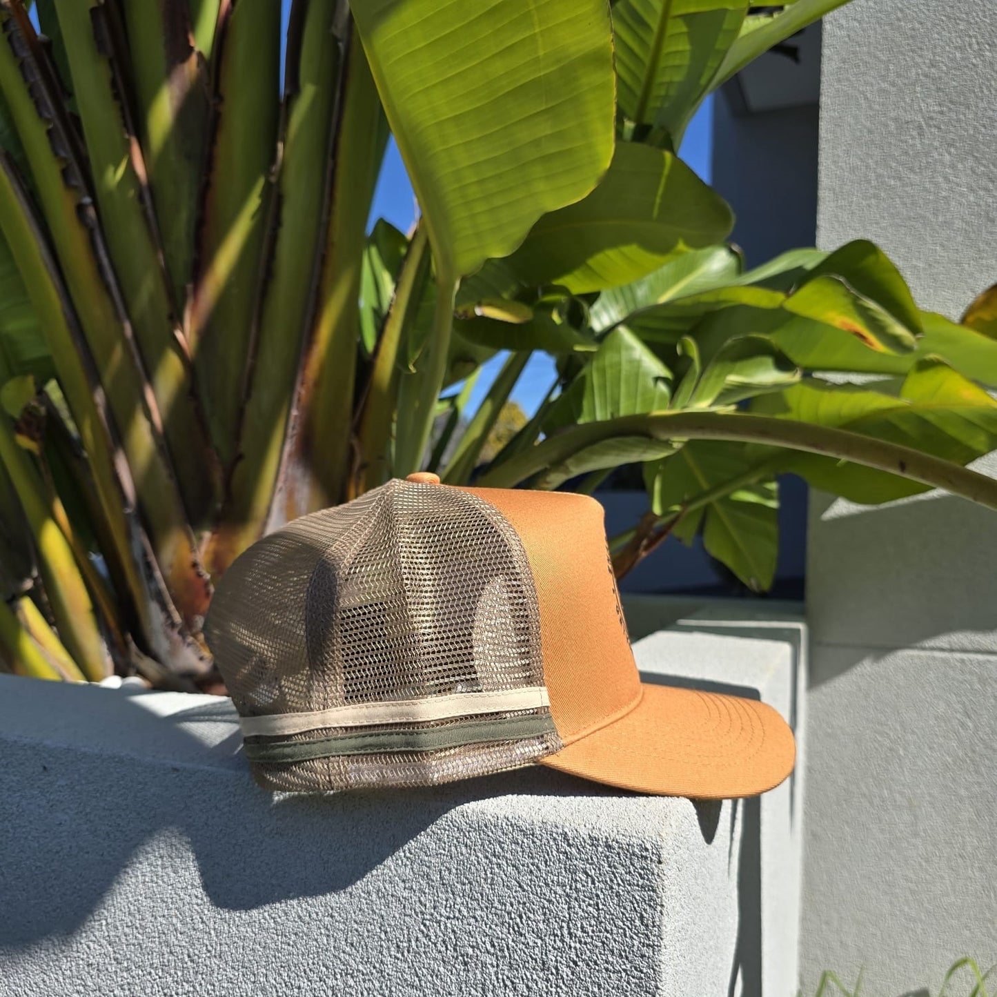 Tan & Green Trucker